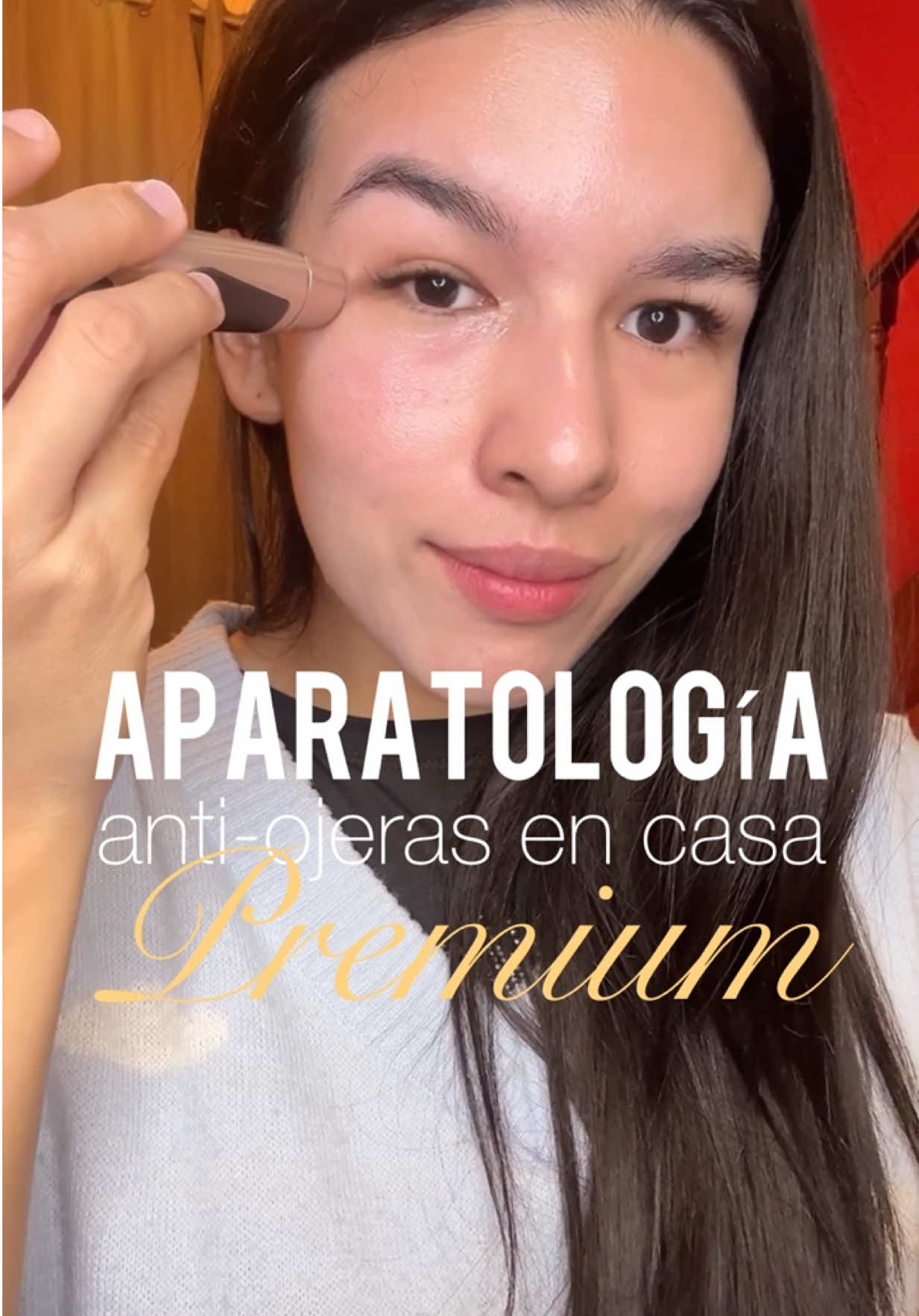 Resultados como en Spa a mucho menos!!! #ojerastips #luzroja #belleza #microcorriente #aparatologia 