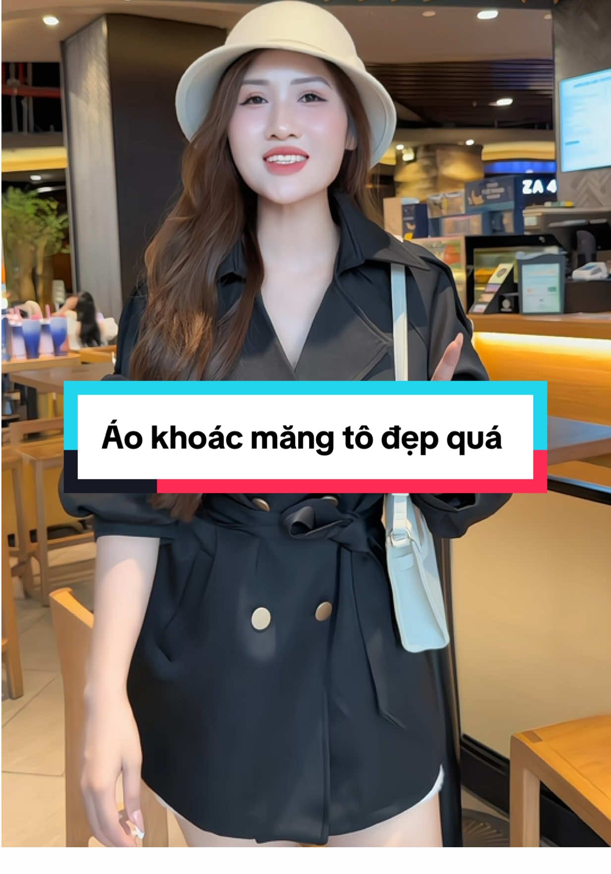 Áo khoác măng tô nữ dáng ngắn #aokhoacnu #aokhoackaki #aokhoacmangtonu #aomangto #anhlonglanhreview 