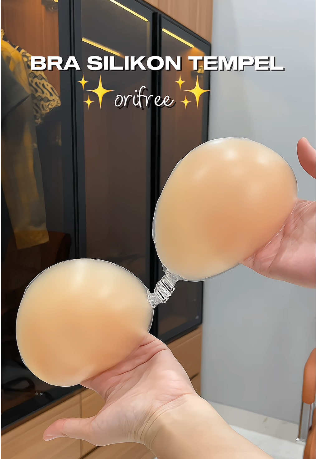 ini bra tempel yang ngebantu aku lebih pede lagi🤗🤗 @orifree  #bratempel #pushupbra #braseamless #bra 