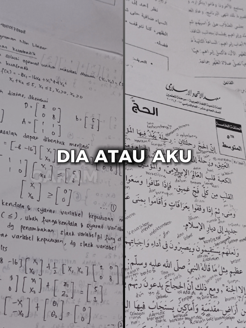 Matematika atau Bahasa Arab #matematika #bahasaarab #santri #fyppppppppppppppppppppppp 