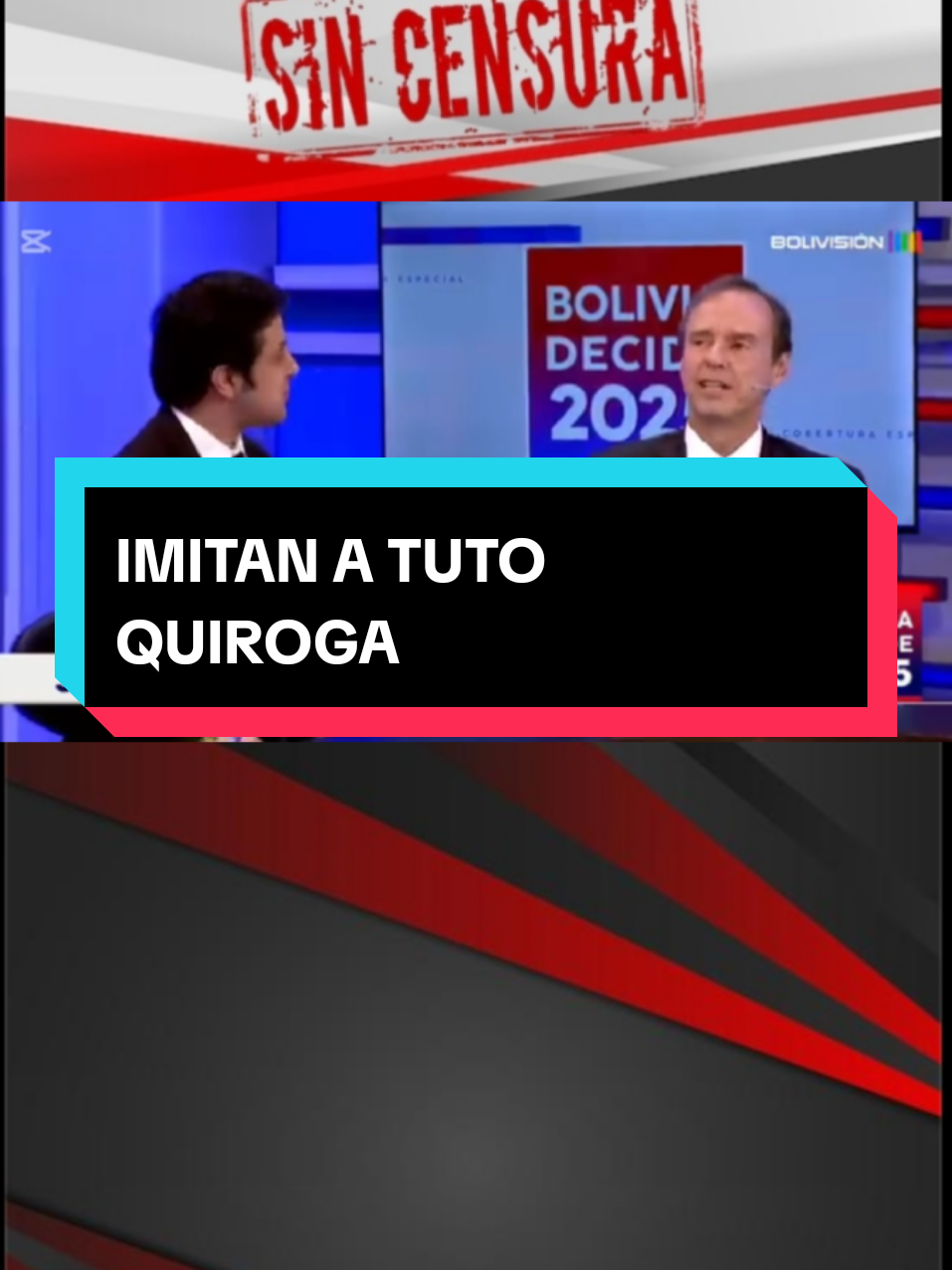 Una amena imitación de Tuto Quiroga en Bolivision, además de haber dado a conocer su plan de trabajo para la presidencia. #tutoquiroga #elecciones2025 #bolivia🇧🇴 #Viral #sincensurabolivia 