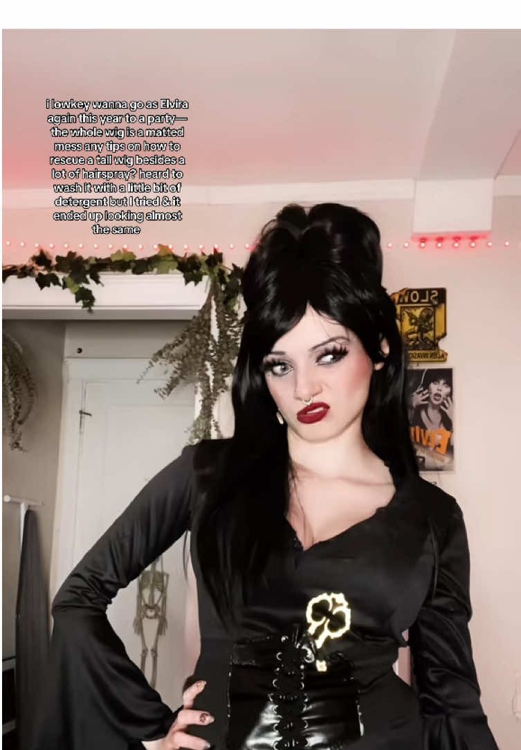 iI need to start brainstorming cheap costume ideas was thinking also maybe ginger Fitzgerald this year??? #halloween #fall #horror  #elvira #haunt 