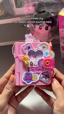 let’s see what’s inside my red rabbit secret journal mini  ༘ ೀ⋆｡🐇જ⁀➴ ♡ there are lots of cute and fun thingz inside!🎀 #journalset #secretdiary #kidstoys #minijournal #trendingtoys 