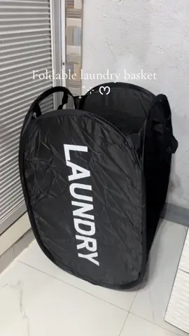 space- saving laundry basket ˖᯽ ݁˖ #laundrybasket #spacesaver #fyp #foryoupage 