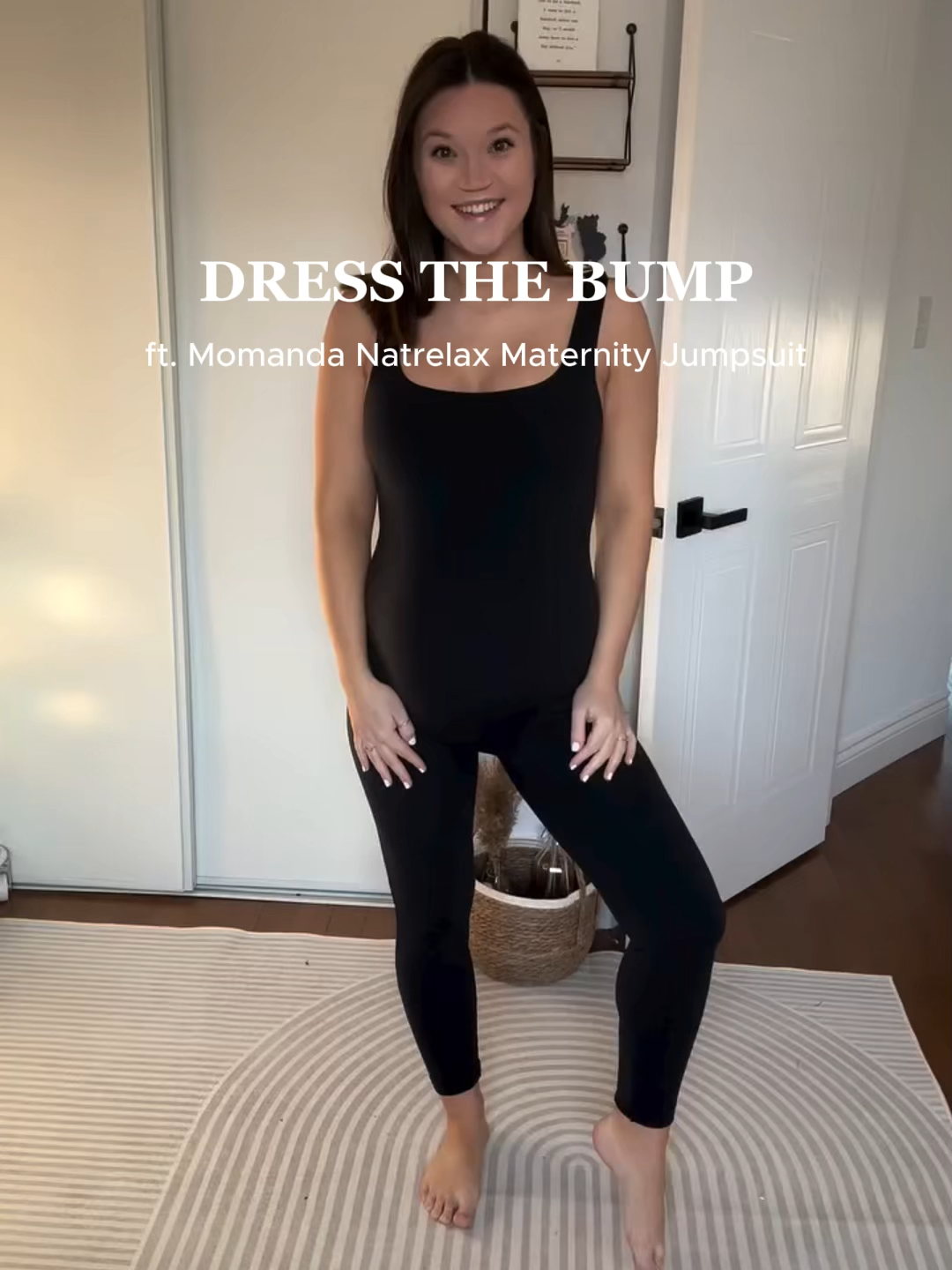 My go-to outfit this fall! 🍁Living in this jumpsuit! 🤎 Via faithfargey on IG, in Natrelax Maternity Jumpsuit, comment for 🔗 or easy search by MA013 #3rdtrimester #stylethebump #pregnantlife #MOMANDA #maternityfashion #momtobe #pregnantmama