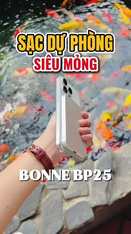 Sạc dự phòng magsafe đẹp sang, sạc dự phòng đời mới nét căng của nhà Bonne BP25, có chứng nhận CCC để mang lên máy bay nha #sacduphong #bonne #magsafe #sacduphongmini #hanhchiase 