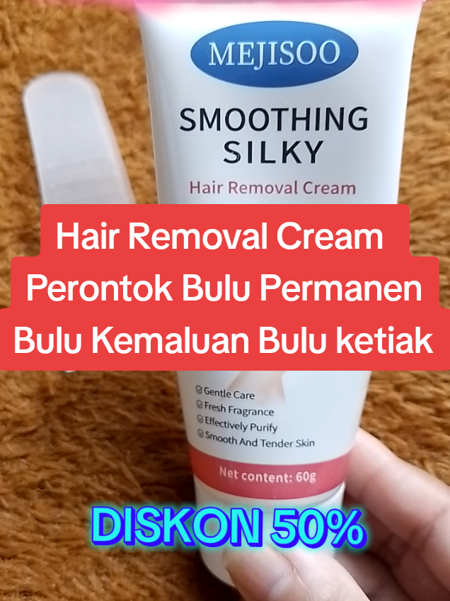 Hair Removal Cream Perontok Bulu Permanen Bulu kemaluan Bulu ketiak solusi mengatasi masalah perbuluan...  #hargaterjangkau #hargapromo #diskon #50 %