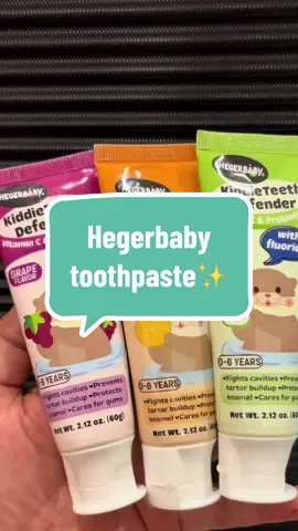 Hegerbaby KiddieTeeth defender toothpaste for babies and kids😍 #hegerbabyph #hegerbabykiddieteethdefender #toothpasteforkids 