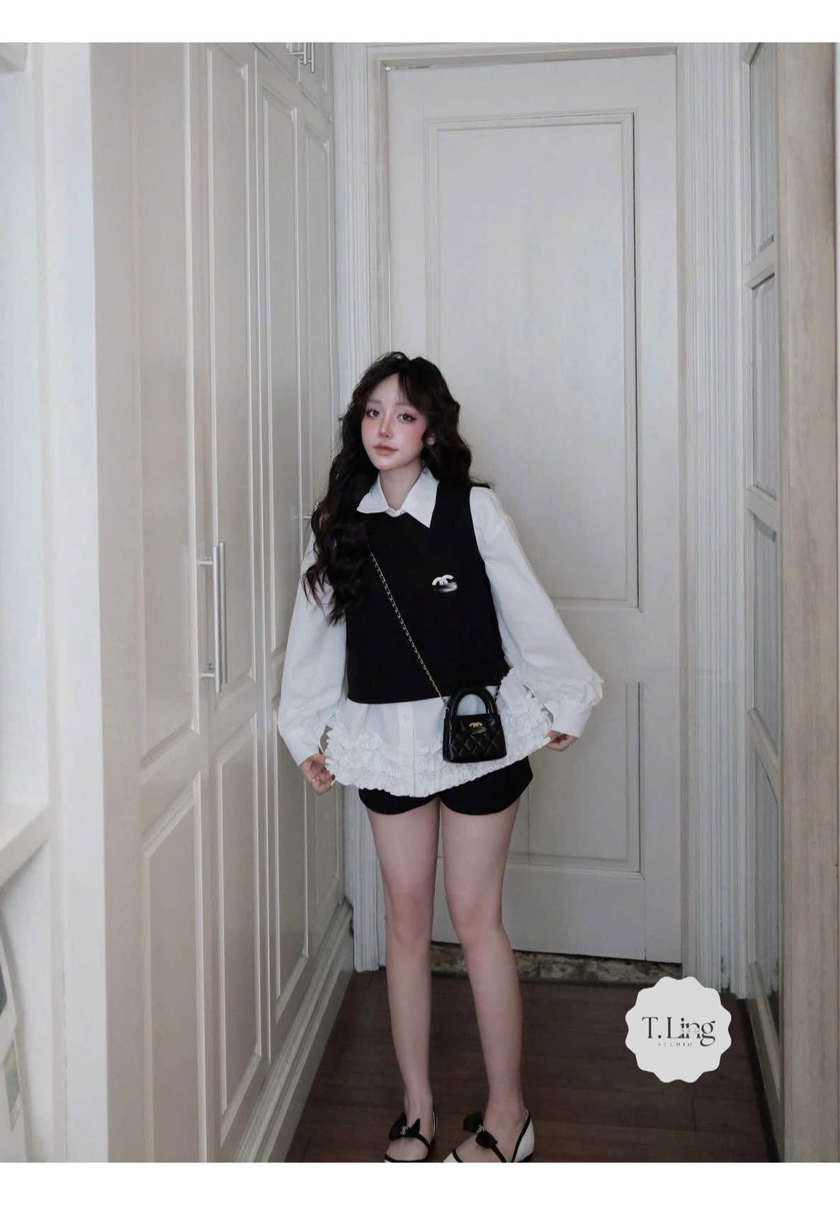 Set sơ mi gấu bèo xinh cực  🎀,có size S M #CapCut#xuhuong #set #fyl #fyp 