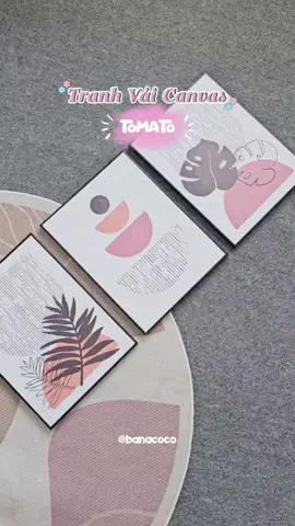 Set tranh vải canvas treo tường  #tranhvaitreotuong  #decornhadep   #tranhcanvas #tranhdecor #tomato 