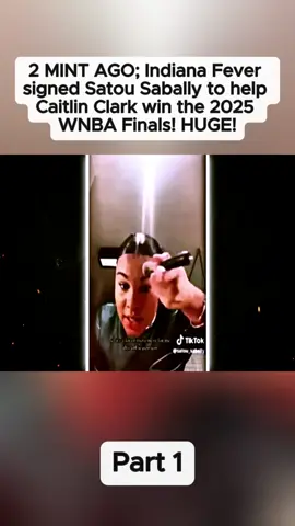2 MINT AGO; Indiana Fever signed Satou Sabally to help Caitlin Clark win the 2025 WNBA Finals! HUGE!