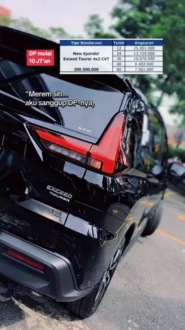 Xpander Exceed Tourer DP mulai 10 jutaan  Dapatkan penawaran terbaik di bulan ini - Special diskon puluhan juta   - DP mulai 10% - Bunga 0% - Angsuran ringan - Test drive  - Tukar tambah  Hub WA : 085166323688  #xpander #mitsubishi #mitsubishibandung  #mitsubishi_subang #fyp 