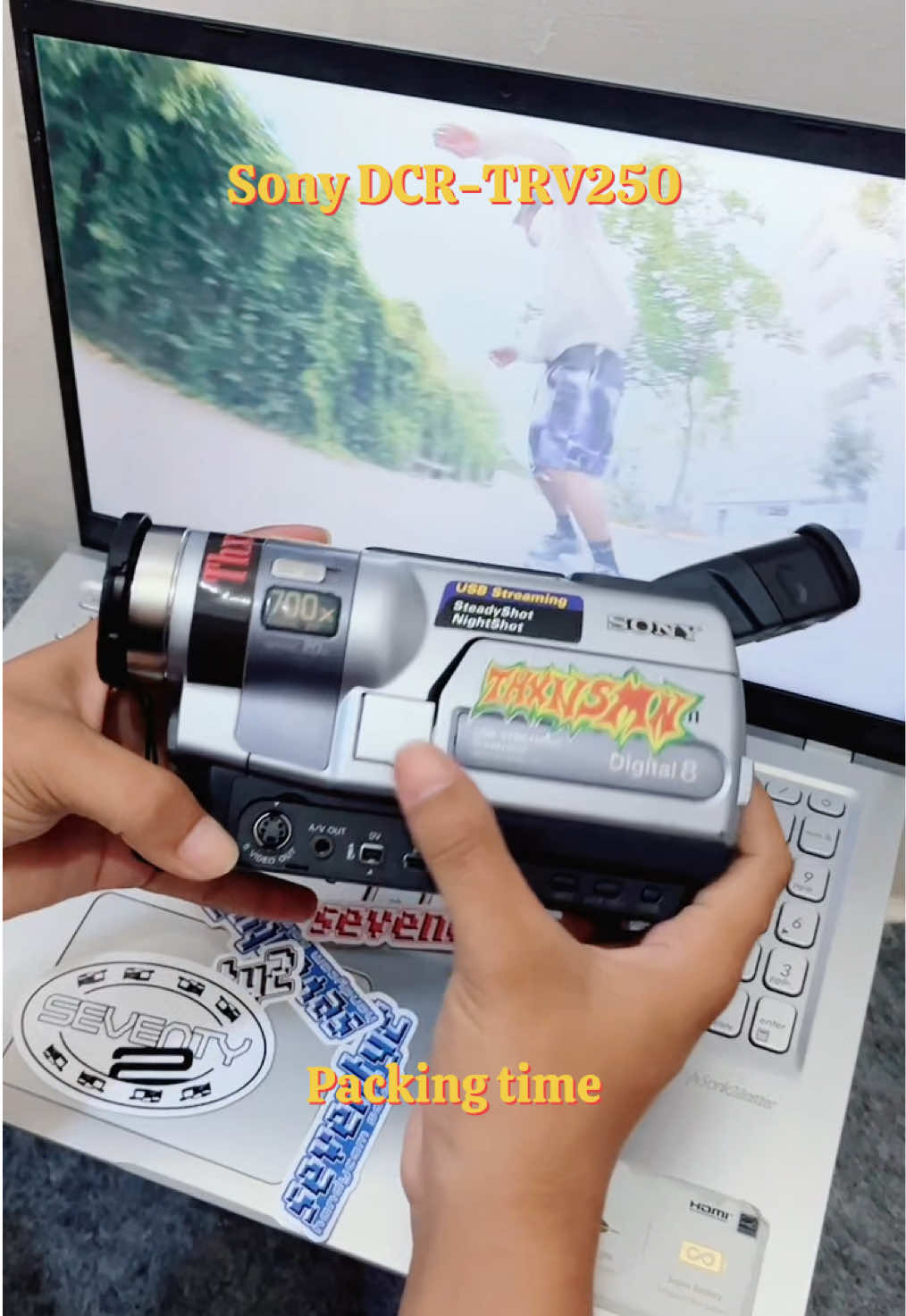 Sony DCR-TRV250 Sold to YKC Thanks to order #sonyhandycam #digital8 #fisheyelens #72handycamsales 