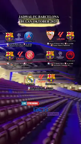 JADWAL KING BARCA BULAN OKTOBER 🤝 #Barcelona  #viscabarca🔴🔵  #viscatalunya  #laliga  #Ucl 