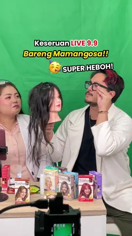 throwback seruu bangett live bareng @Mamangosa SUPER HEBOHHHH!!!!! #mamangosa #sasha #sashahaircolorant  #hairtok #fyp 