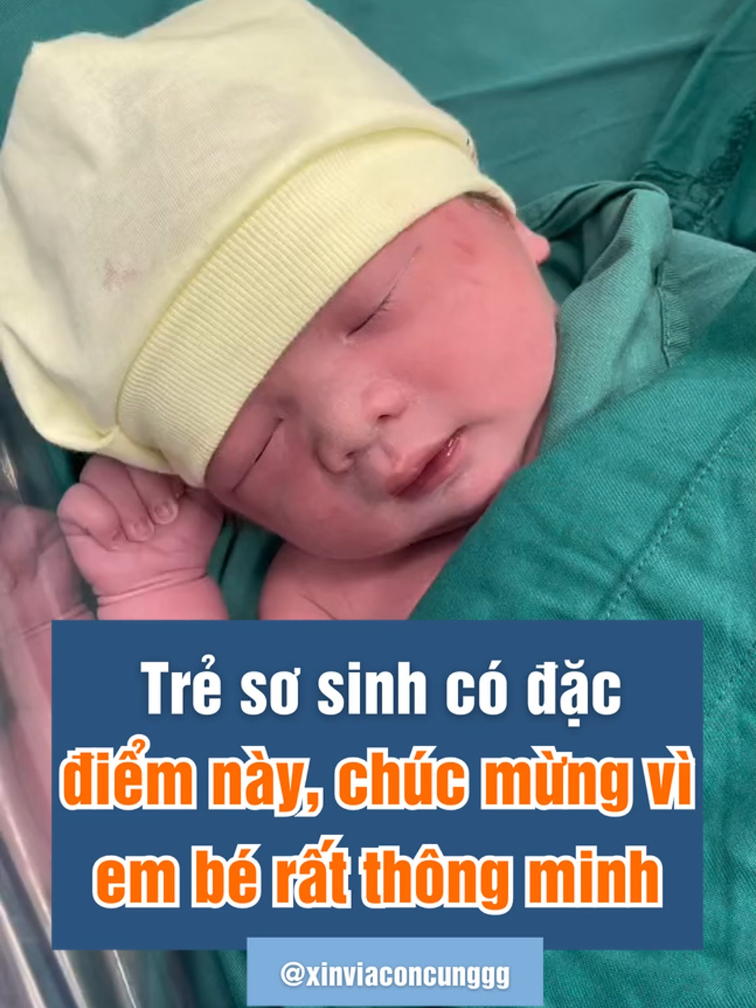 Trẻ sơ sinh có đặc điểm này, chúc mừng ba mẹ vì em bé rất thông minh nha #kinhnghiemchamcon #nuoicondungcach #nuoiconeasy #landaulamme #embedangyeu #dayconthongminh #embethongminh #nuoiconthongminh