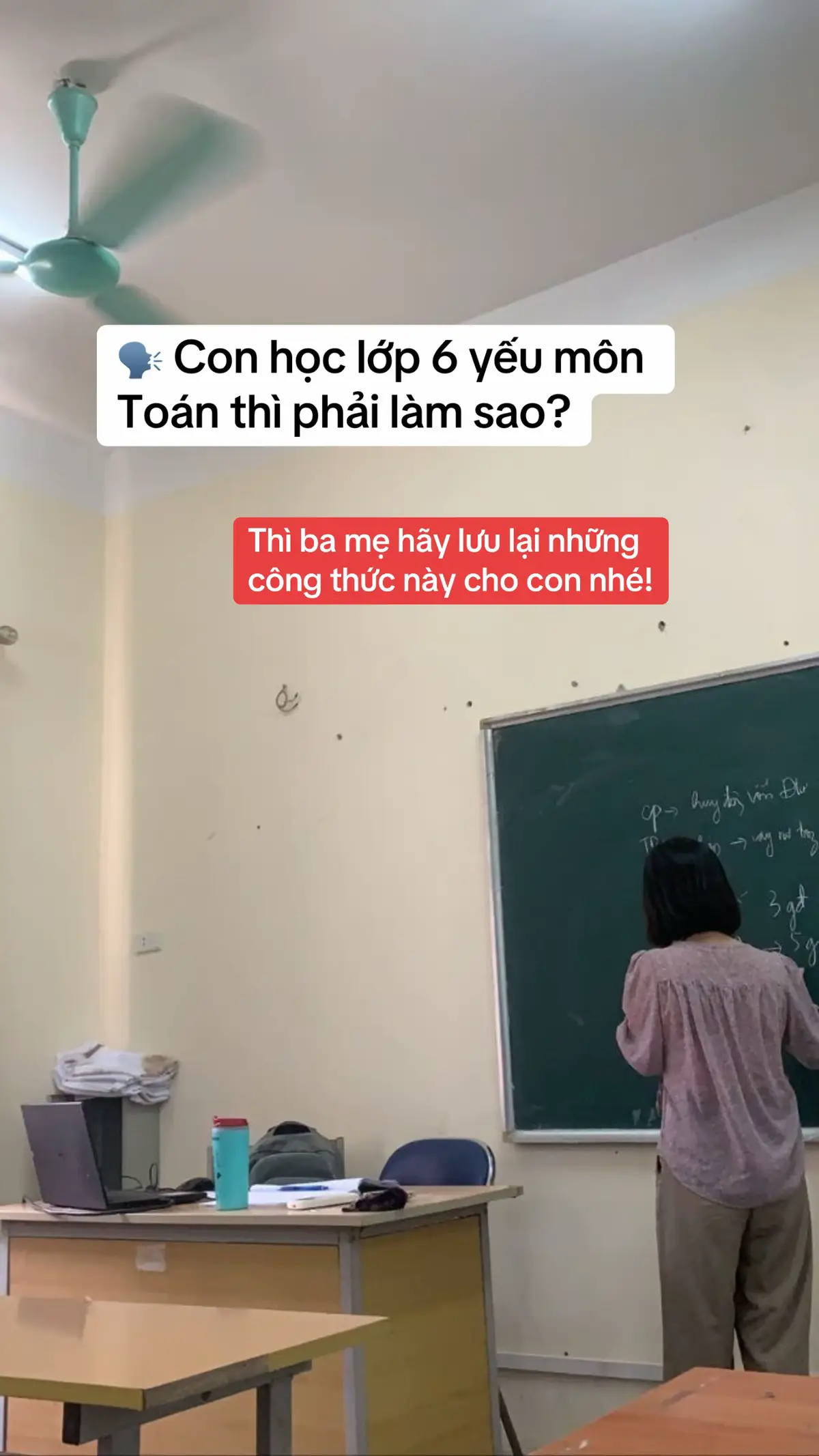 Con học lớp 6 yếu môn Toán