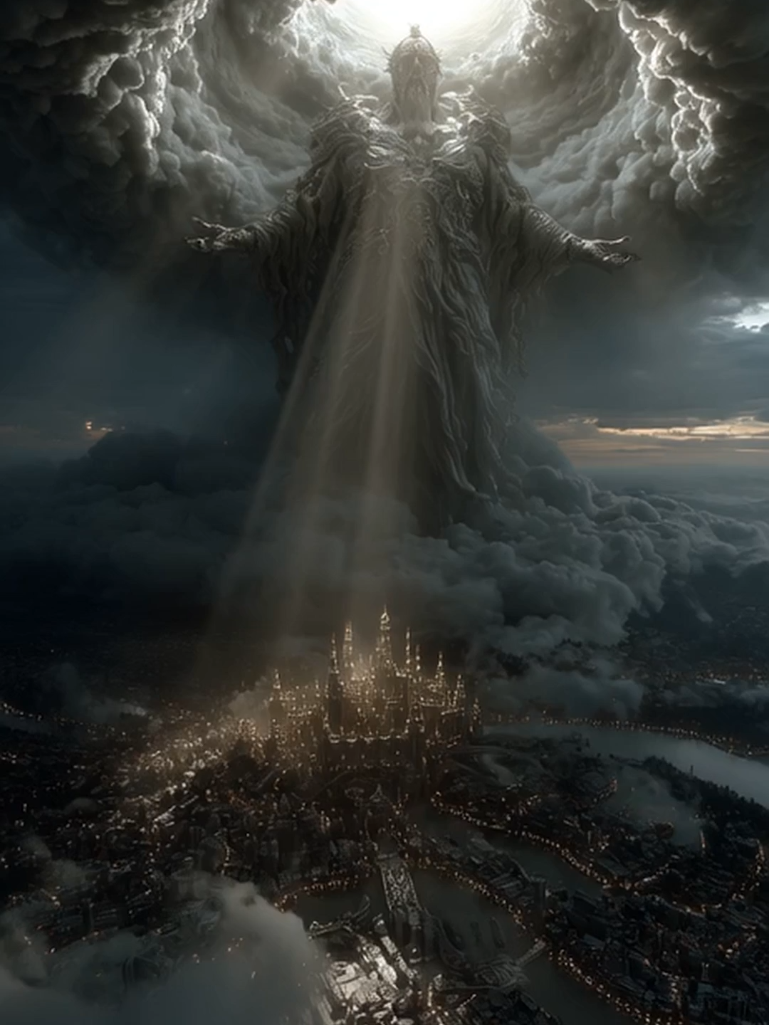 Witness the moment a celestial being descends upon a glowing city, leaving me completely speechless with its sheer, sublime power ✨😇☁️! Call to Action (CTA): What is the first wish you'd ask this divine being for? Tell me in the comments! 👇 #AIArt #AIGenerated #AIVideo #Angel #Celestial #Divine #Fantasy #Epic #Surreal #Majesty #Cityscape #GodRays #Inspirational #Spiritual #VFX #VFXArt #Cinematic #ArtTok #Trending #Viral #ForYou #FYP #MustSee #GlowUp #Masterpiece
