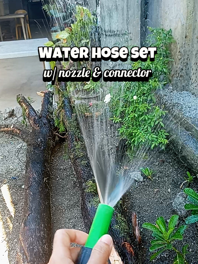 water hose set with nozzle and connector #waterhose #hosewater #hose #waterhoseset #waterhosewithnozzle 