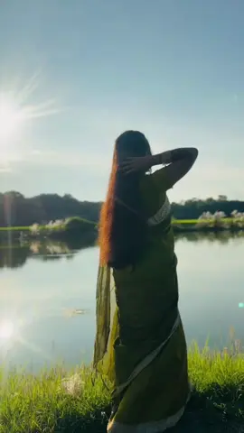 Saree@~~শখ ☺️💚#foryou #foryoupage #tiktokviral 