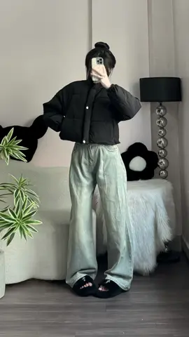 Áo phao croptop #mihohouse #review #xh 