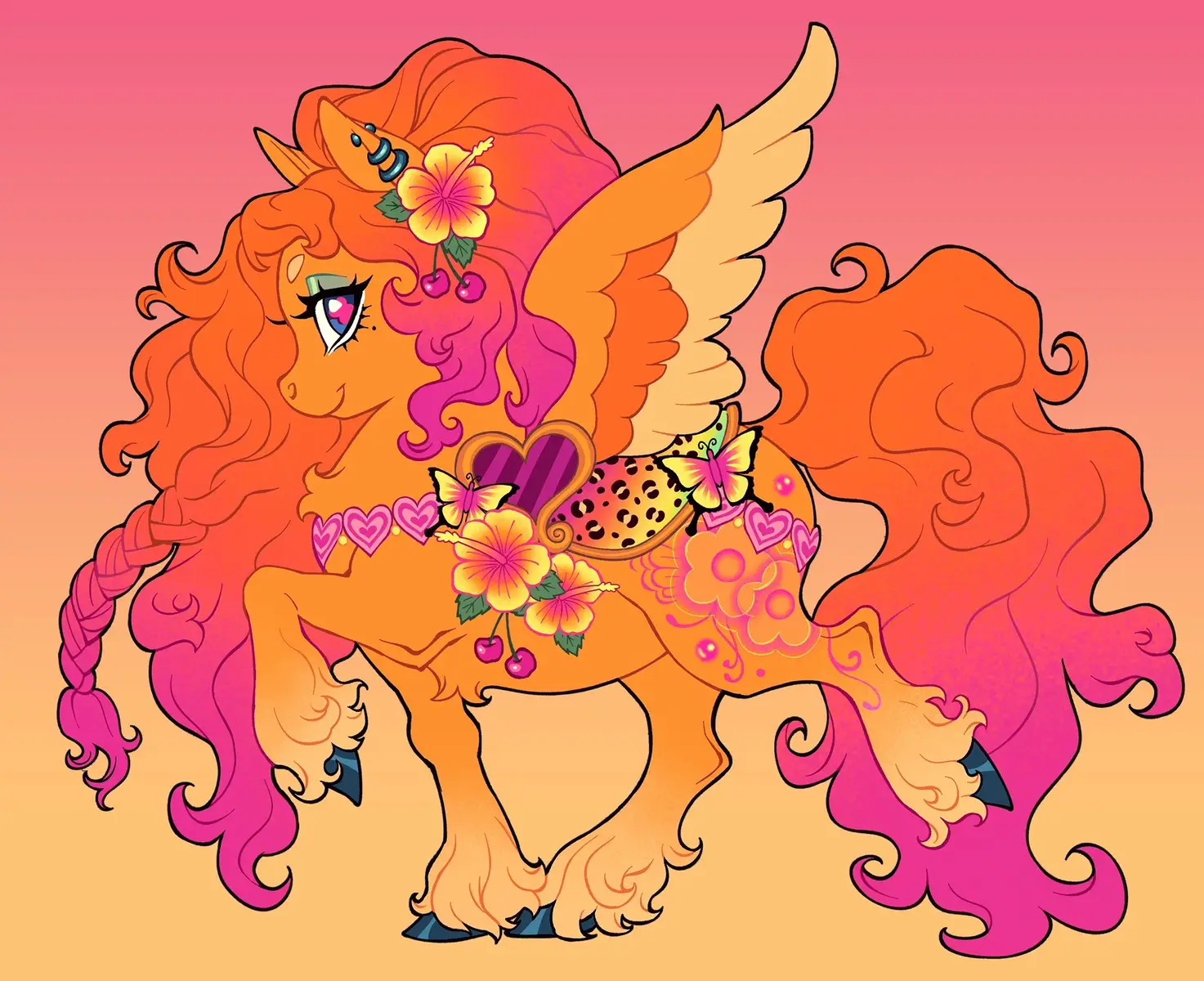 Pony carousel commission for my bestie #mylittlepony #digitalart #commissionwork #artistsoftiktok #art 