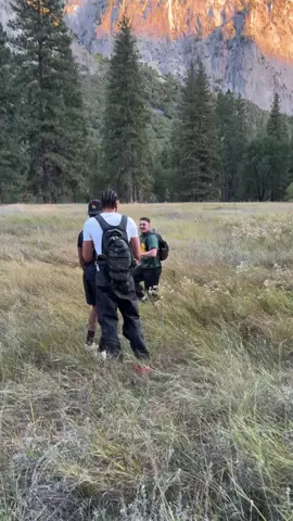 I like frolicking with the homies #yosemite #fyp 