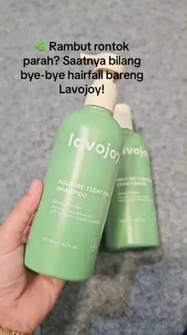 Diperkaya dengan Ginseng, Ginger, dan Caffeine, rangkaian shampoo & conditioner ini membantu: ✨ Mengurangi kerontokan rambut ✨ Menguatkan akar rambut ✨ Menjaga rambut tetap sehat, kuat, dan berkilau #Lavojoy #HoldMeTightPro #AntiRontok #Shampolavojoy #conditionerlavojoy 