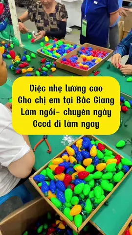 Việc nhẹ lương cho chị em bâc giang đây#xuhuong #phucdangvina #vieclamchinhthuc #vieclamtot 