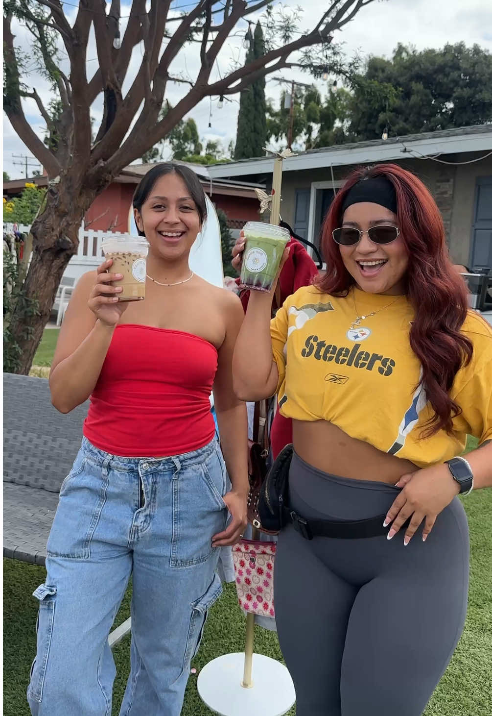 safe to say my first yard/closet sale was a success. 🧚🏽‍♀️🫶🏽 thank you for hosting such a great community event @Alondramariess The vibes were unmatched with the girly pops #orangecounty #closetsale 🥰