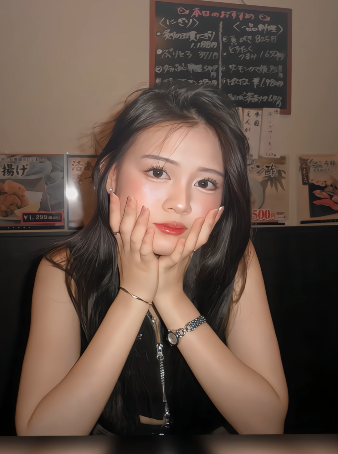 #jakkyzedit sicantik dngan outfit hitamnya😎🗿 #angelinachristy #christyjkt48 #fypage #fouryou 