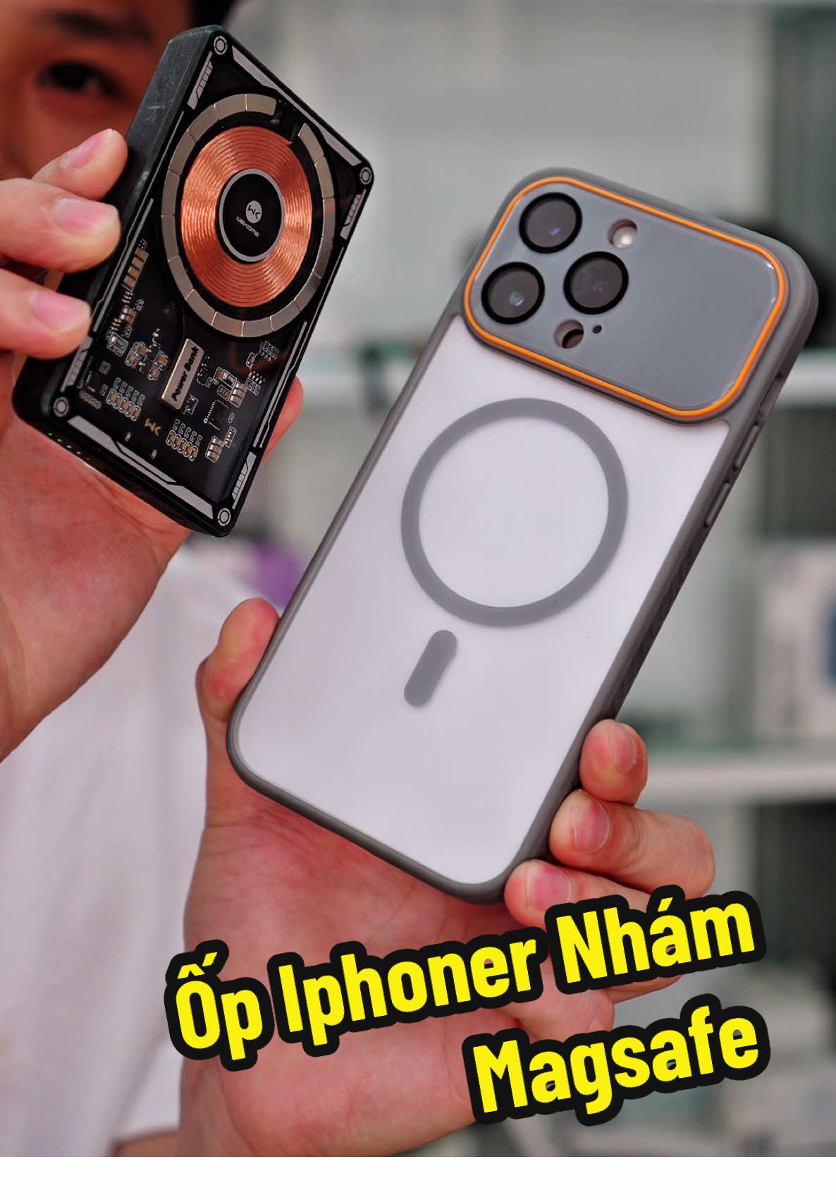 Ốp lưng iphone nhám tích hợp sạc magsafe #oplungiphone #oplungmagsafe #oplungiphone17 #saleluongve 