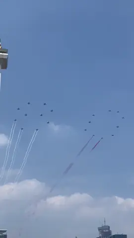17th August 2025 TNI AU airshow 🤩 #tniau #indonesia #monas #17agustus #aviation 