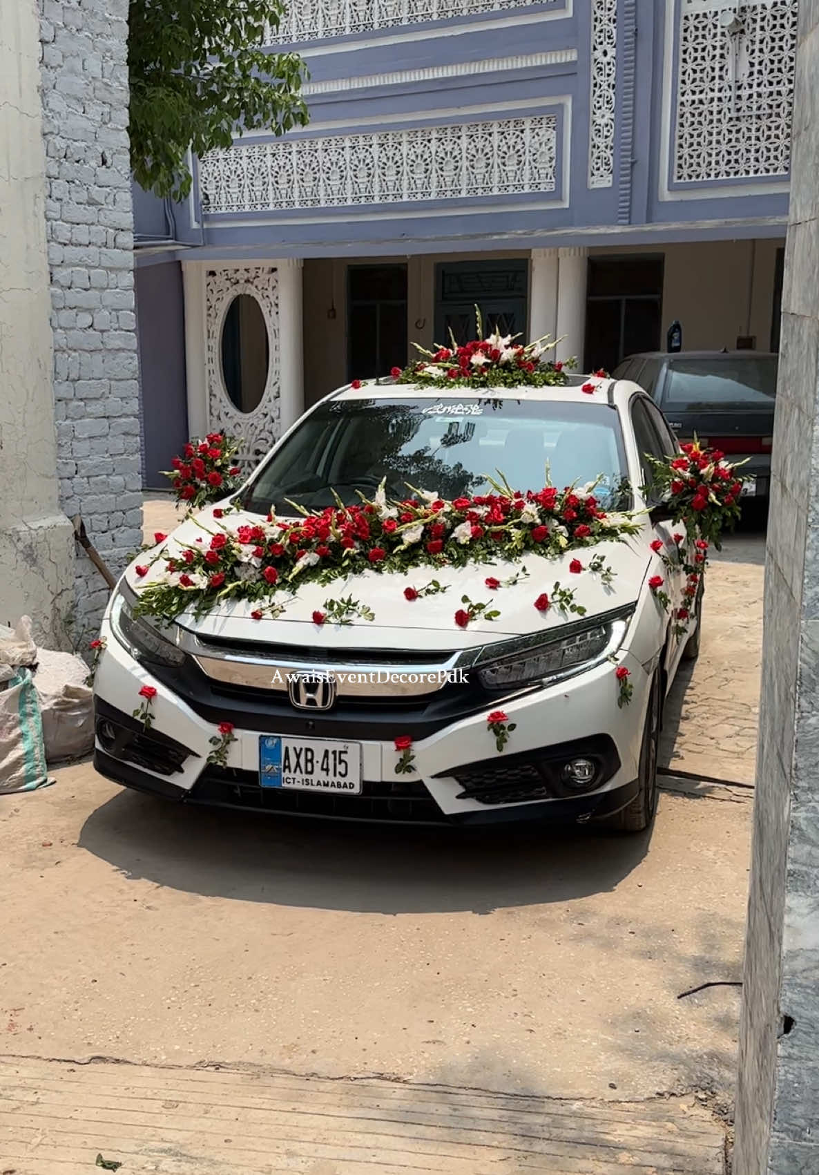 Fresh Flower Civic Car Decoration + Booking in Pind Dadan khan 🌹🌹🌹 #awaiseventdecorpdk #fyp #viralvideo #jhelum #chakwal 