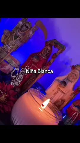 sigue cuidandome y guiandome ❤️#santamuerte #miniñablanca 💀