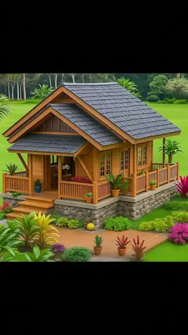 rumah kayu #inspirasirumah #villagelife #Home #casa #linda 