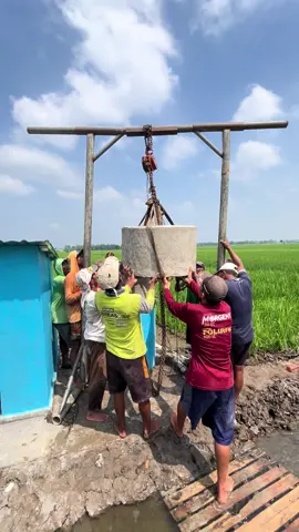 Proses peninggian tandor air untuk sibel #tandonair #sumursibel 