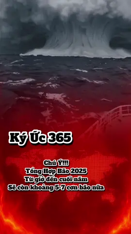 ⚠️ Chú ý khẩn cấp! Năm 2025, Biển Đông thành chảo lửa bão tố – dự báo còn 5-7 cơn bão nữa, nhiều cơn có thể đổ bộ trực tiếp vào Việt Nam. 🌪️ Nguy hiểm nhất: bão ngày càng mạnh bất thường, di chuyển cực nhanh, khó lường. Nếu trùng triều cường hay mưa lũ, cả triệu ngôi nhà có thể thành đống đổ nát chỉ sau một đêm. 👉 Các chuyên gia cảnh báo: cuối năm, bão sẽ dữ dội hơn, miền Trung – Bắc Trung Bộ là tâm điểm nguy hiểm. Bà con tuyệt đối không chủ quan: Gia cố nhà cửa – Tích trữ nhu yếu phẩm – Chuẩn bị sẵn phương án an toàn! #Bao2025 #CanhBao #MienTrung #thoitiet #xuhuong 