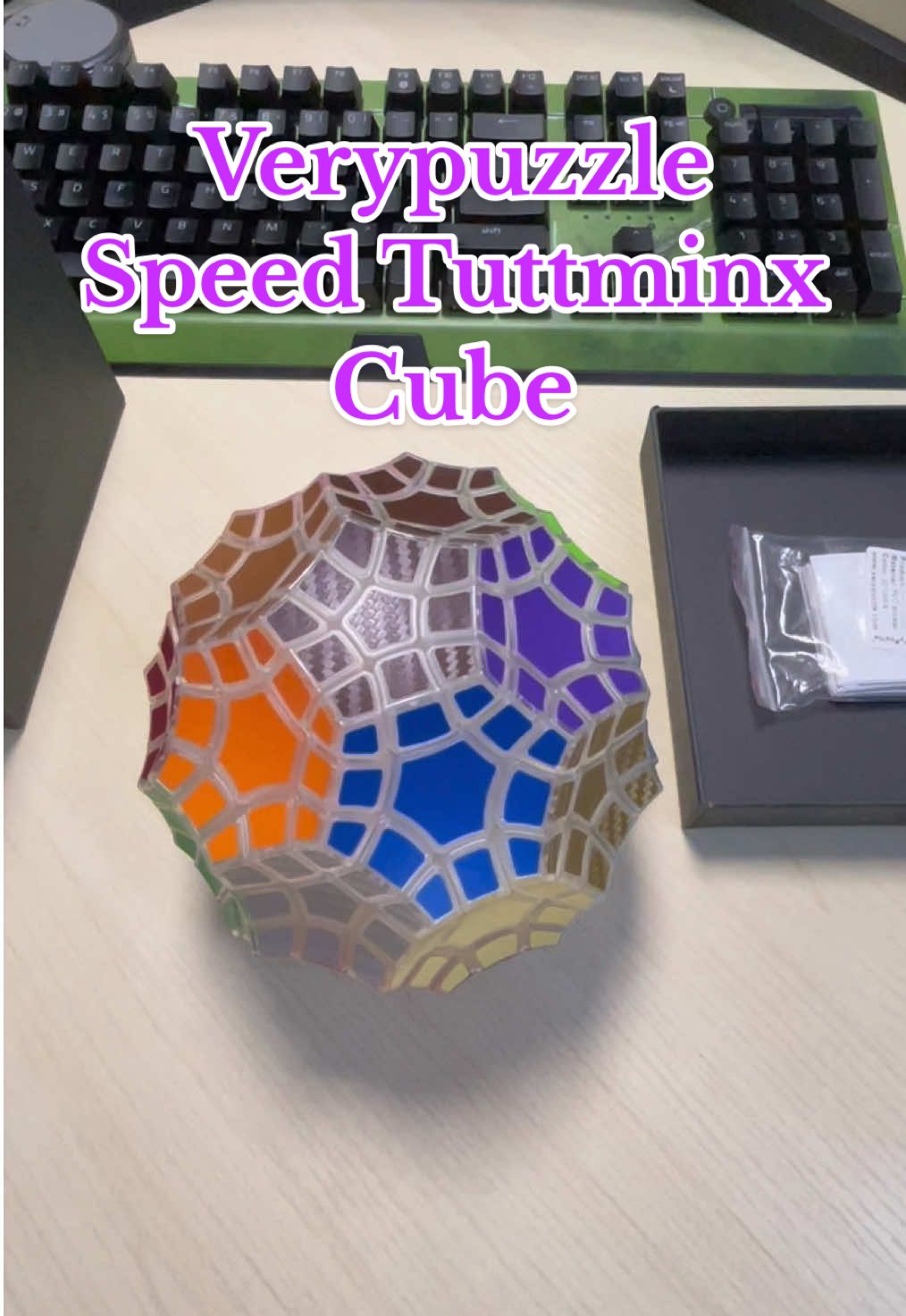 Verypuzzle Speed Tuttminx Cube Transparent version #rubikscube #cube #puzzle #Megaminx #cuber 