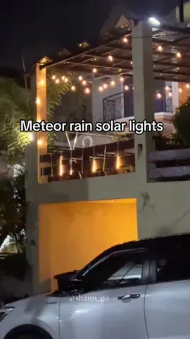 Ang ganda neto sa teresa or sa punong kahoy 😍 #meteorrainsolarlights #outdoorsolarlights #solarlights #rainsolarlights #stringlights 