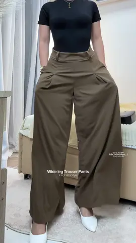 Wide Leg Pants/ High waist Trousers  #trousers  @RecoshopPH #trouserspants #widelegpants #baggypants #highwaisttrousers 