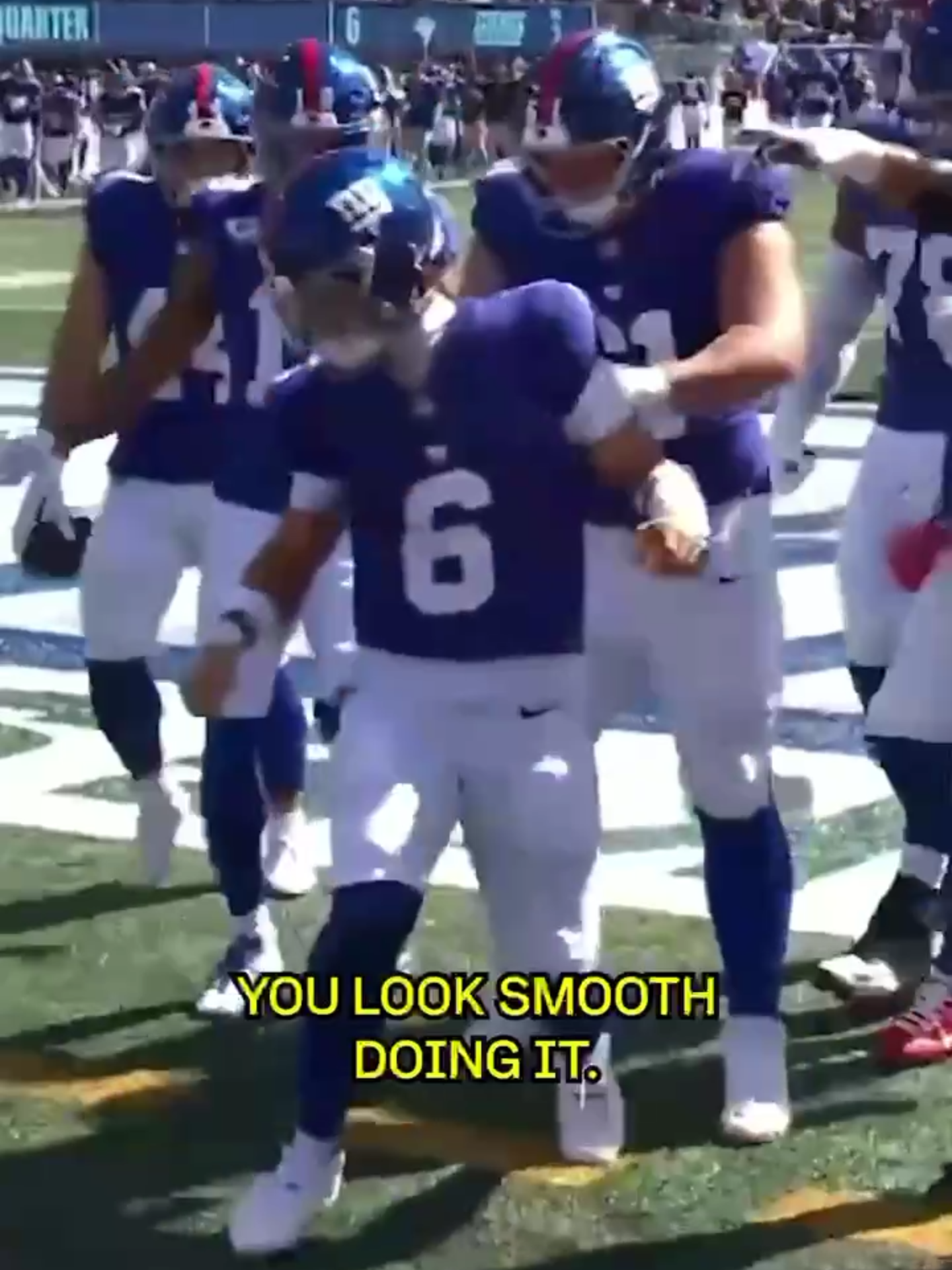 Jaxson Dart chatted with Chris Simms after getting his first W with the Giants.#hype #nfl #interview #giantsfootball