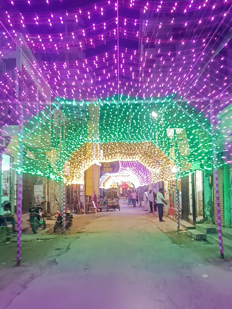 Durga puja lighting 😍 #reels #durgapuja2025 #natore 