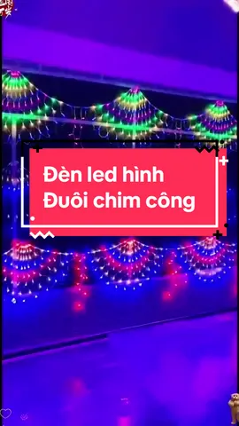 Đèn led hình đuôi chim công#denledchimcong#denledduoicong#denledtrangtritet#denled#denledtrangtri 