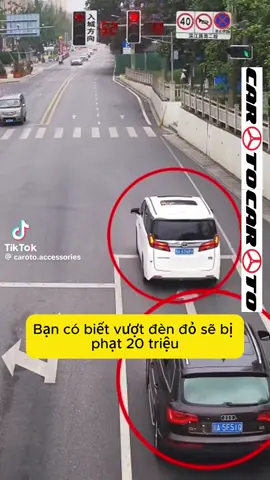 lưu ý khi không may vượt đèn đỏ