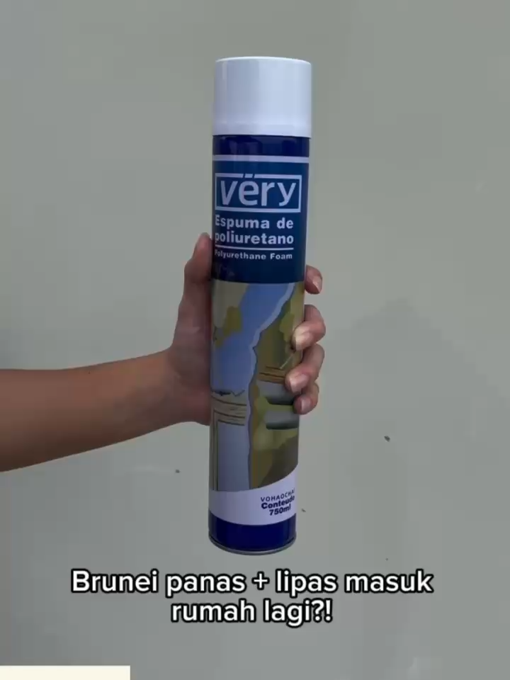 Brunei panas + lipas masuk rumah lagi?! 😩🔥  Stop the stress with our Foam Sealer — it blocks gaps instantly, keeps your home cooler, cleaner, and cockroach-free. 🏠✨  📲 Text us at +673 8623969 to order today! #Brunei #bruneifyp #fypbrunei #bruneitiktok #brunei #FYP #fyp