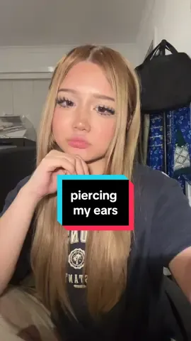 I’ve pierced this helix 5 times so I’m switching to flatbacks #piercing #earring #gold #foryou #fyp 