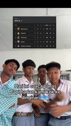 Ternyata barca  ku puncak atas 🥶#ligaspanyol2025 #piscabarca #fypp #foryouu 