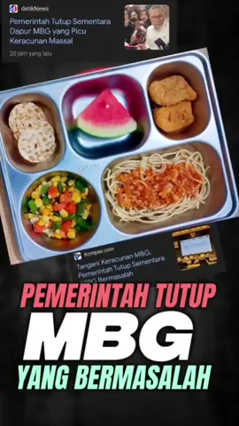 PEMERINTAH TUTUP DAPUR MBG YANG BERMASALAH #mbg #indonesia🇮🇩 #indonesiamaju 