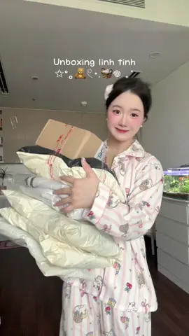 Unboxing ngày mưa bão #unboxing #unbox #autumn #aodai 